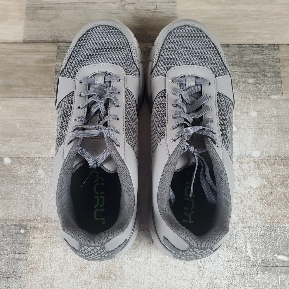 KURU Quantum 2.0 Mens Shoes Sz 11 M Running Storm Gray Mesh Lace Up Sneakers